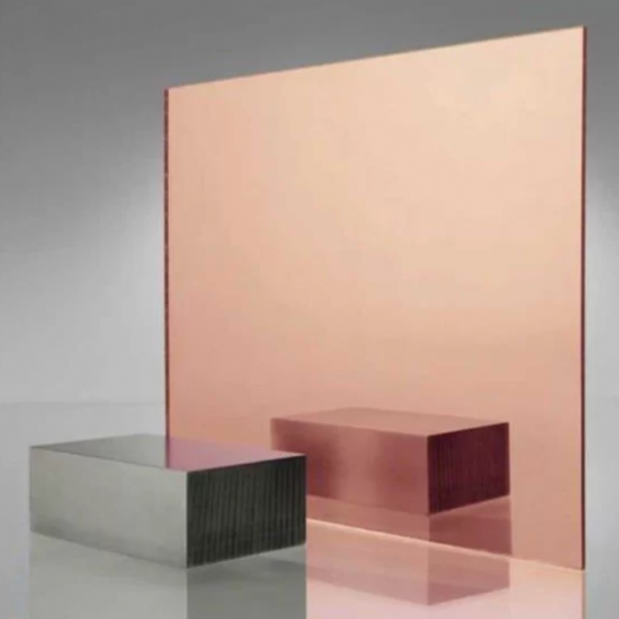 1mm Rose Gold Ayna Pleksi Levha Yapışkanlı 122x244